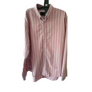 Rag & Bone Pink Striped Long Sleeve Button Up Shirt Size 2X
